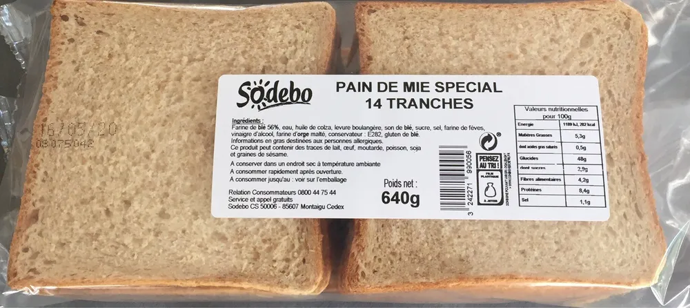 Pain de mie special