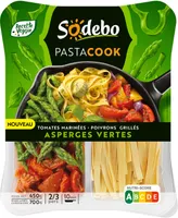 Pastacook tomates marinés poivrons grillés asperges vertes