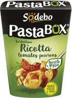 Pasta Box tortellini ricotta tomates poivrons