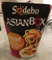 AsianBox Poulet legumes croquants & curry vert