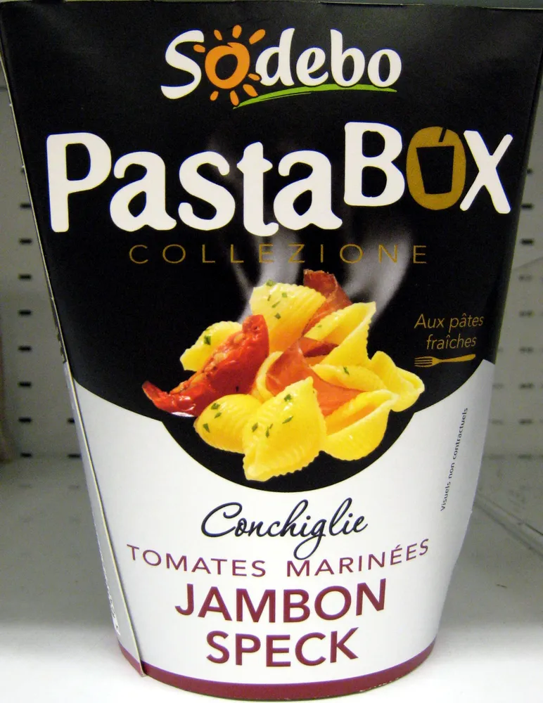 PastaBox Collezione Tomates marinées Jambon Speck Sodebo