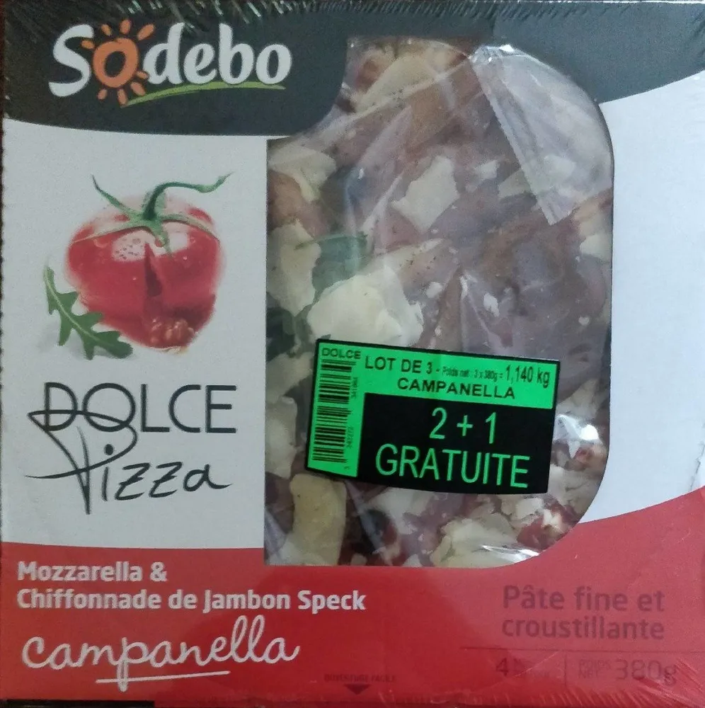 Dolce pizza campanella (lot de 3)