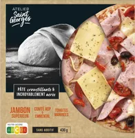Pizza jambon emmental comte