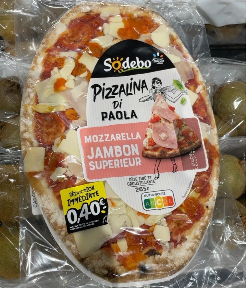 Pizzalina Mozzarella Jambon Supérieur