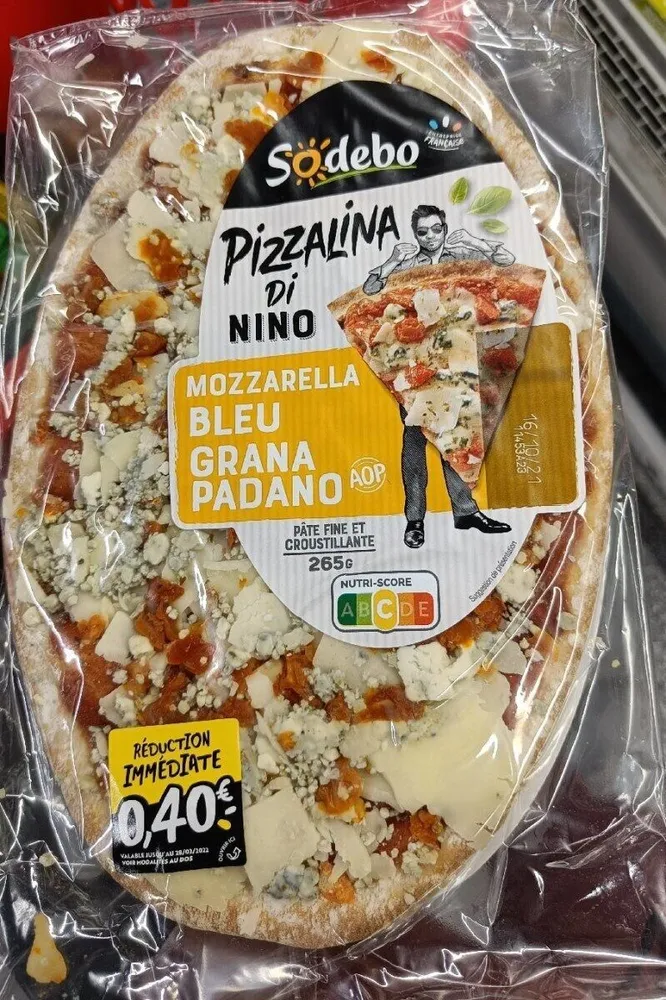 Pizzalina Di Nino mozarella bleu grana padano