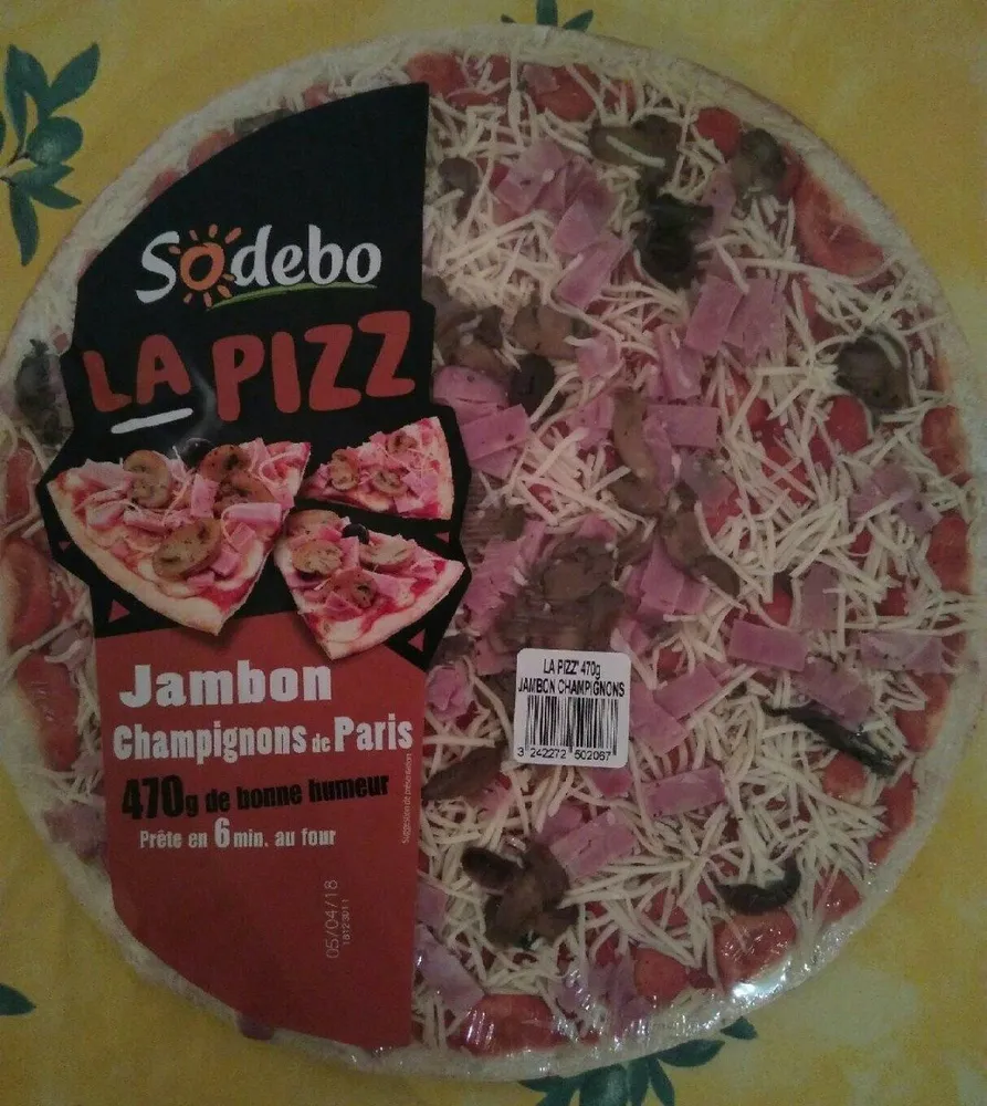 La pizza jambon champignons de Paris