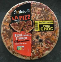 Pizza boeuf épicé fromages
