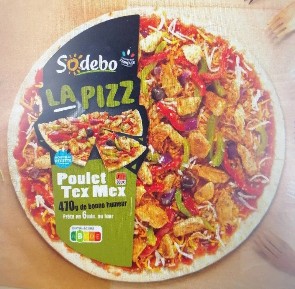 Pizza poulet tex mex