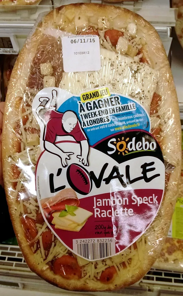 L'Ovale Jambon Speck Raclette