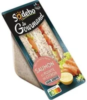 Sandwich Le Gourmand Club - Saumon fumé Pointe de citron
