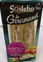 Sandwich Le Gourmand Club - Jambon cru Chèvre
