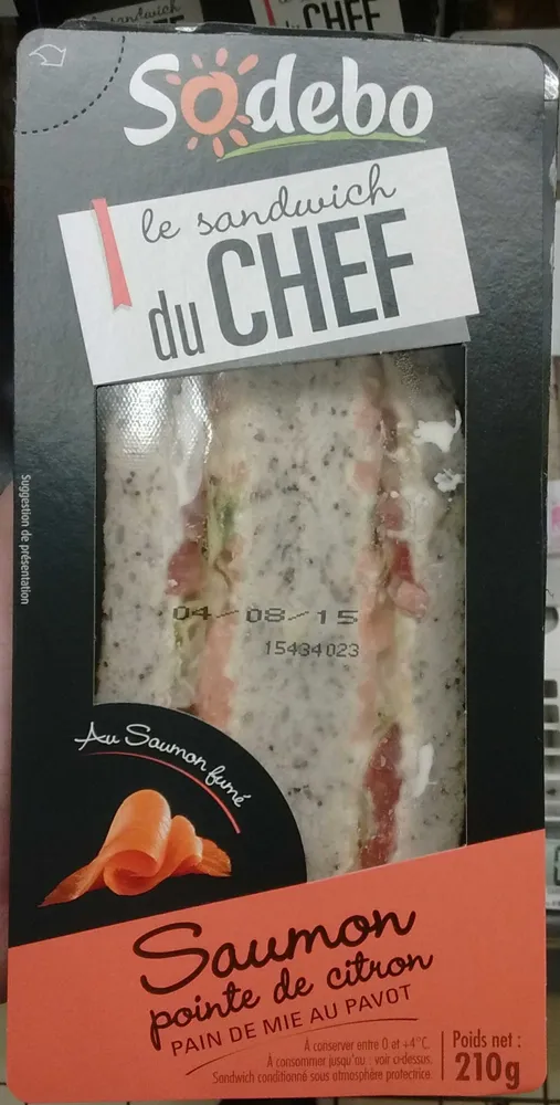 Le sandwichs du Chef - Saumon pointe de citron