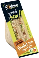 Sandwich simple & bon! - Poulet rôti mayo légère