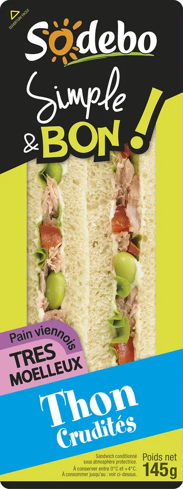 Sandwich Simple & Bon ! Club Viennois - Thon Crudités
