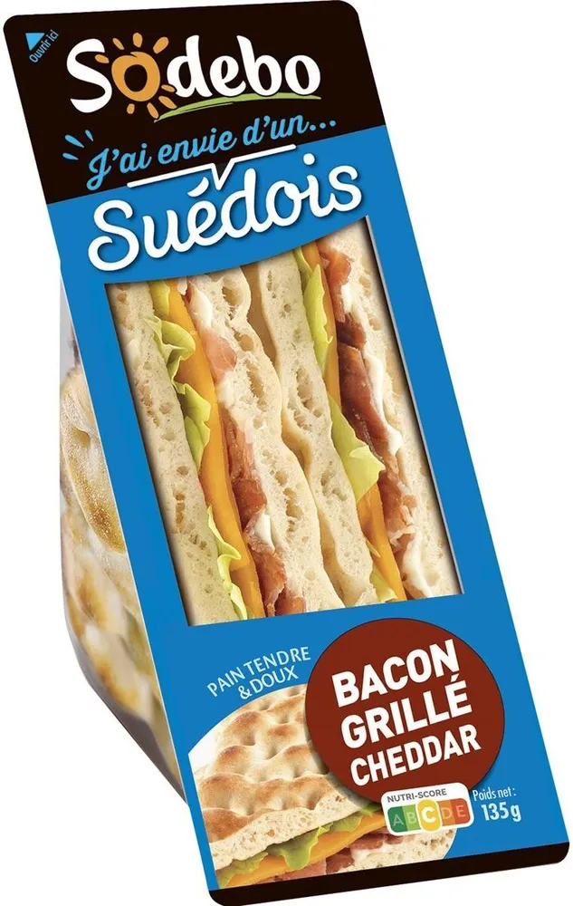 Suédois bacon grillé cheddar