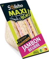Maxi simple et bon complet jambon beurre
