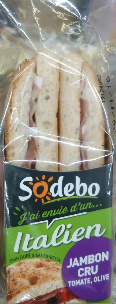 J'ai envie d'un… Italien Jambon Cru Tomate, Olive