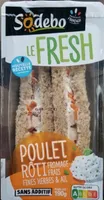 Le Fresh poulet rôti, fromage frais fines herbes & ail