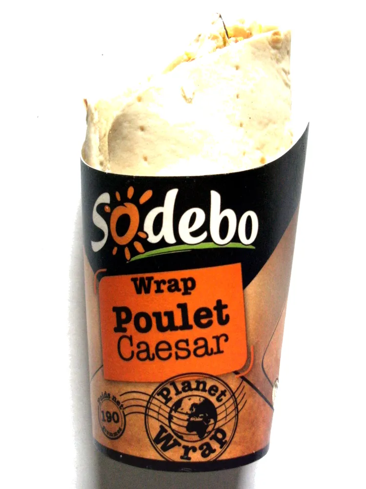 Sodebo wrap poulet caesar
