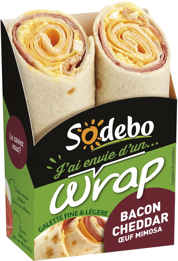 J'ai envie d'un wrap - Bacon Cheddar Œuf mimosa