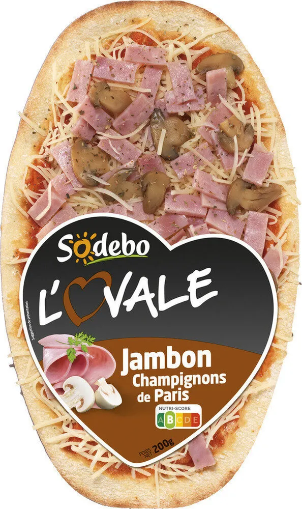 L'ovale jambon champignons de paris