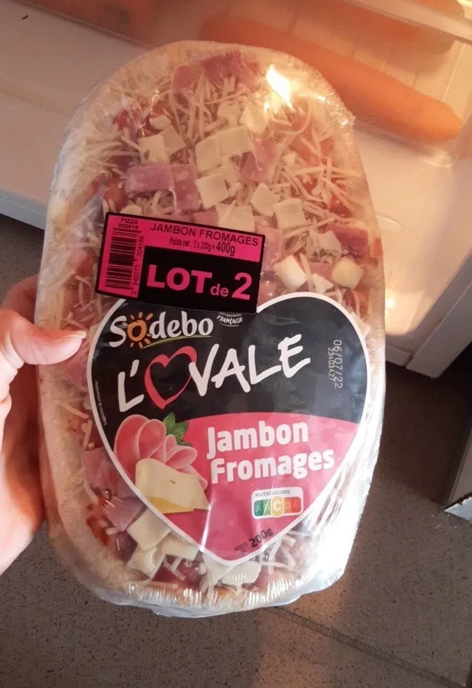 Pizza jambon fromage