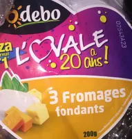 Pizza 3 fromages fondants