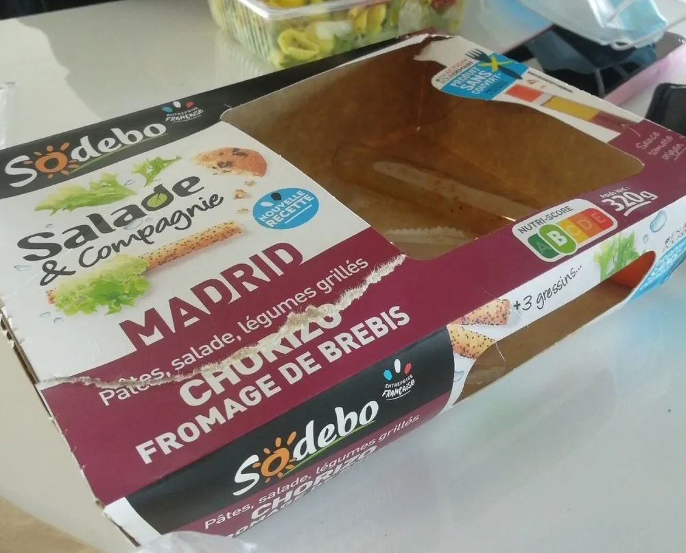 Salade Chorizo Fromage de brebis