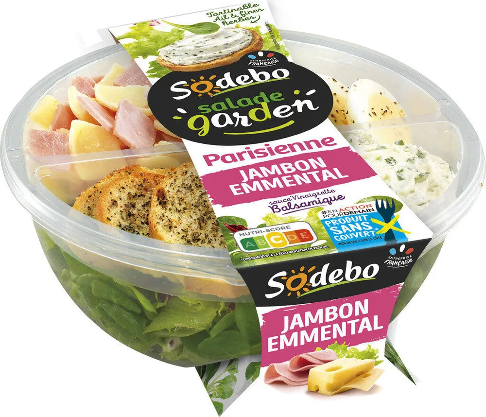 Salade garden parisienne jambon emmental