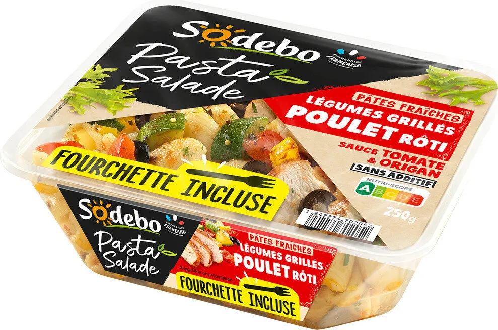 Pasta salade poulet légumes