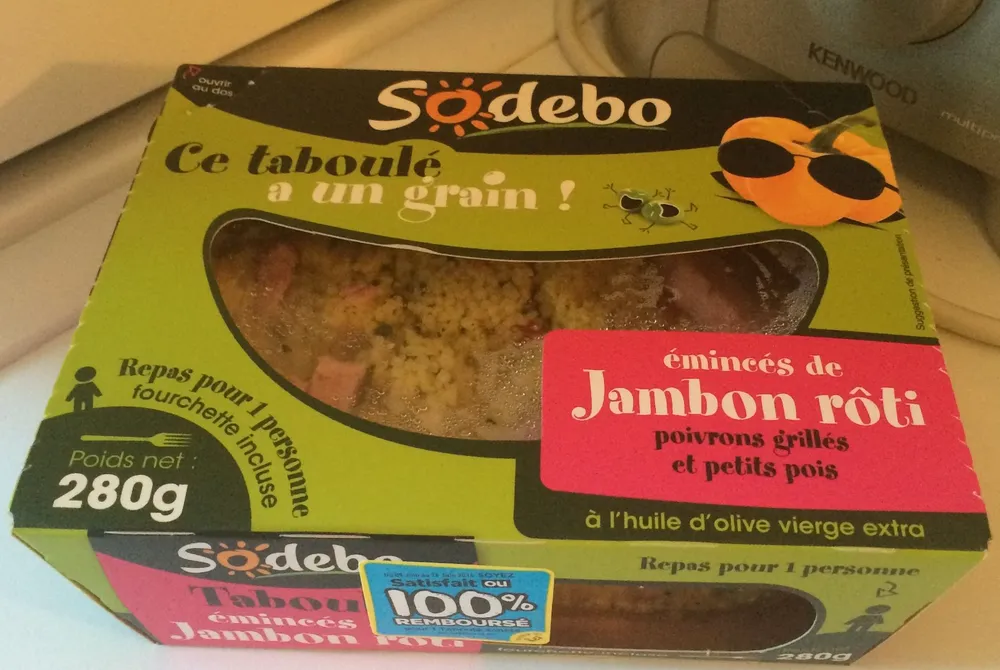 Taboulé émincés de jambon rôti