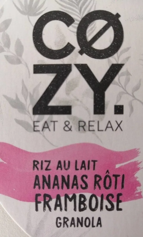 Cozy Riz au lait ananas rôti framboise granola