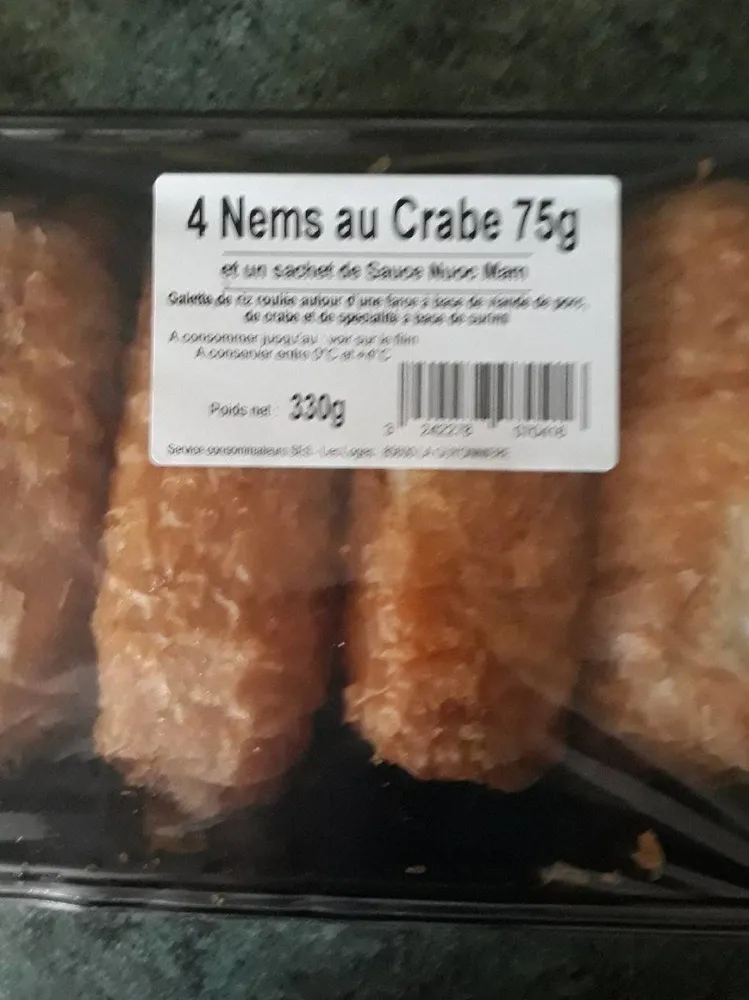 4 nems au crabe