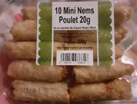 10 mini nems au poulet