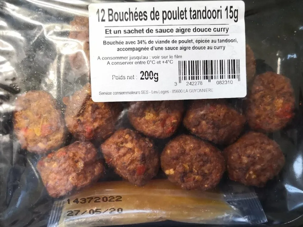 Bouchées de poulet tandoori