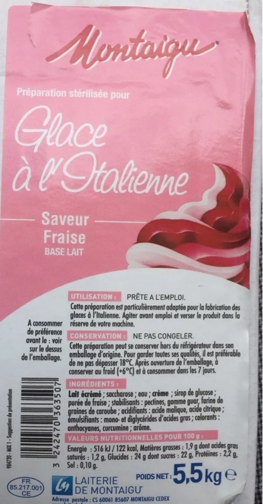 Glace à l’italienne