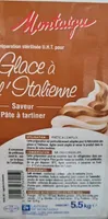 Glace à l'italienne saveur pâte a tartiner