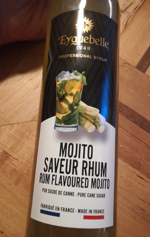 Sirop mojito saveur rhum