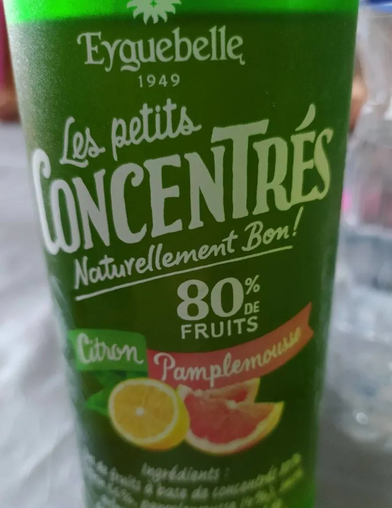 Les petits concentrés citron pamplemousse