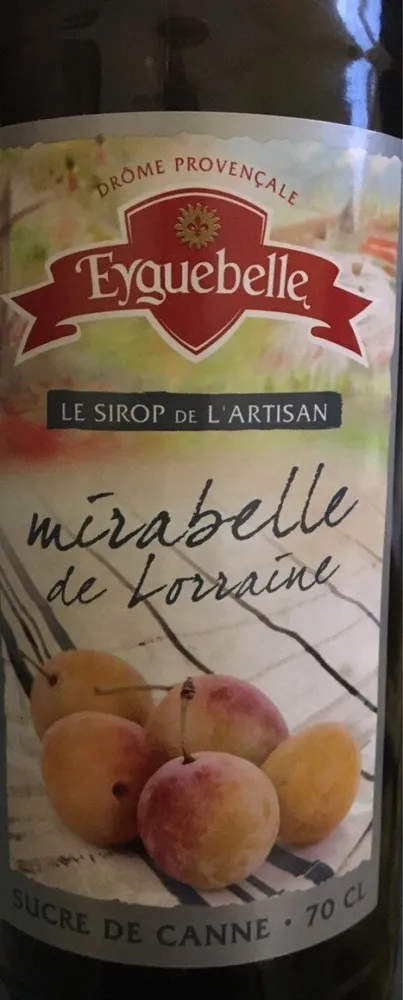 Sirop Mirabelle de lorraine