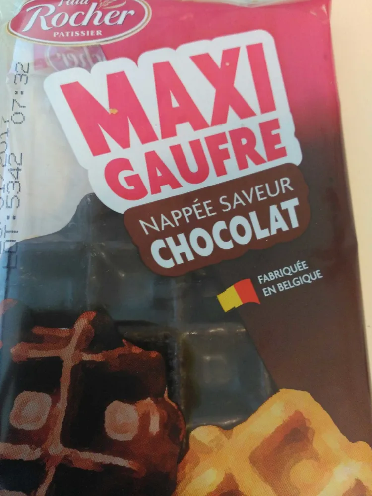 Maxi Gaufre nappée saveur Chocolat