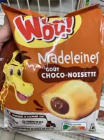 Madeleines gout choco noisettes