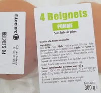 Beignets à la pomme E. Leclerc