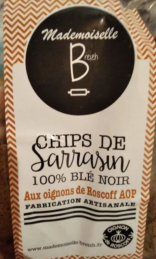 Chips de sarrasin aux oignons de Roscoff