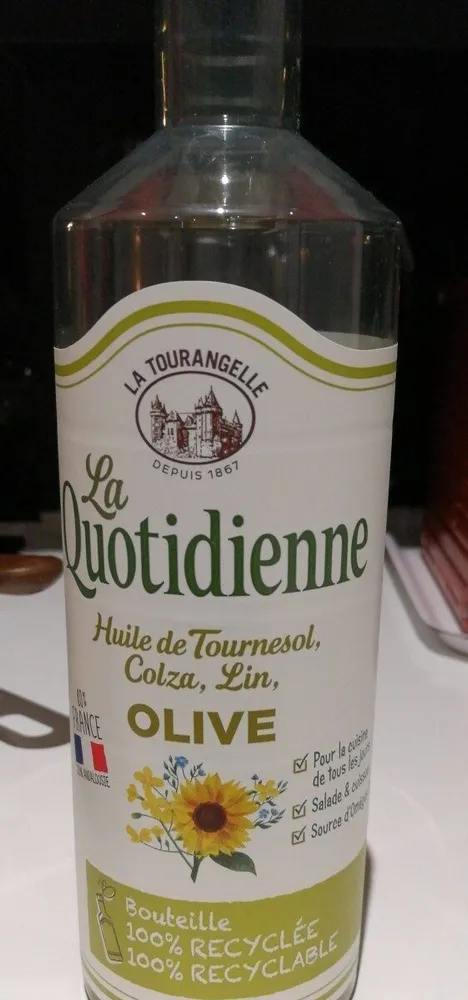La quotidienne huile de tournesol colza lin olive