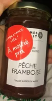 Confiture allégée en sucres Pêche Framboise