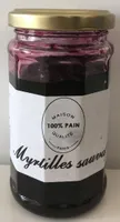 Confiture myrtilles sauvages