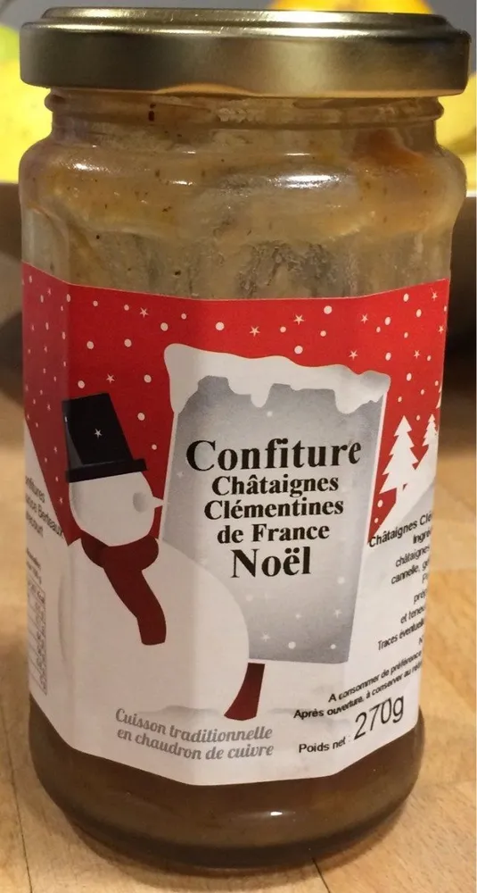 Confiture de Noël : châtaignes et clémentines de France