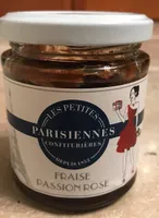 Confiture fraise passion rose