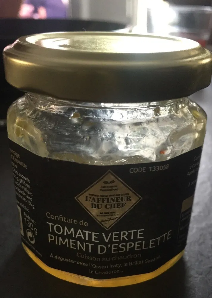 Tomate verte piment d'espelette